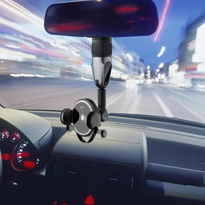 Support Téléphone De Rétroviseur Rotatif À 360 Degrés