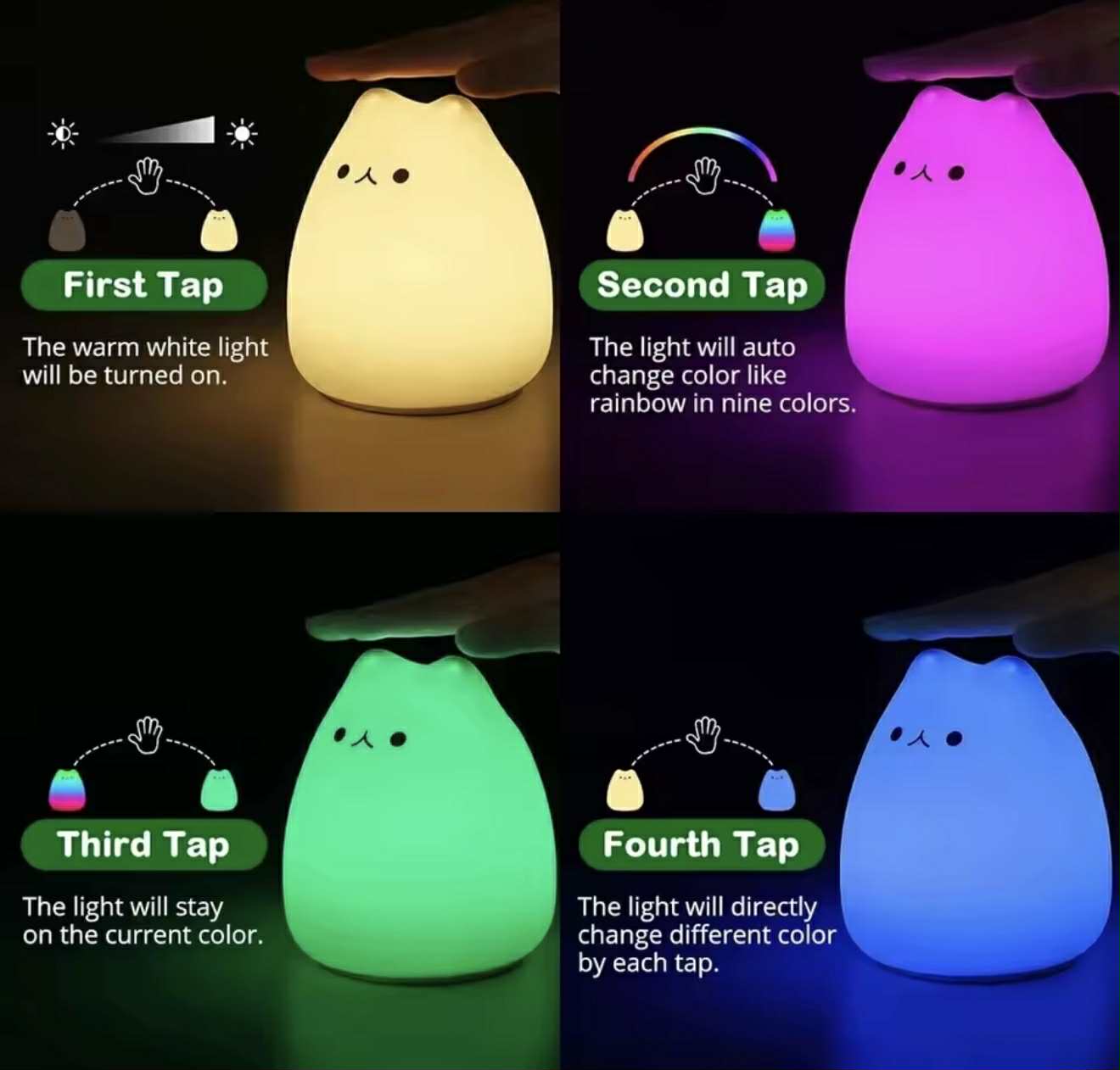 Lampe Avec Couleurs Ajustables En Silicone