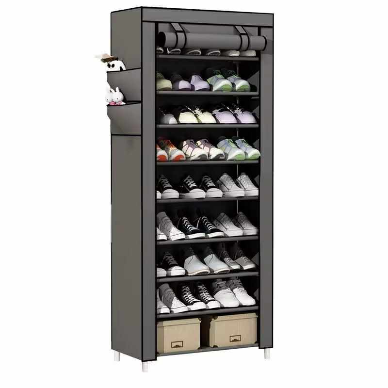 Étagère à Chaussures en Tissu à 9 Étages