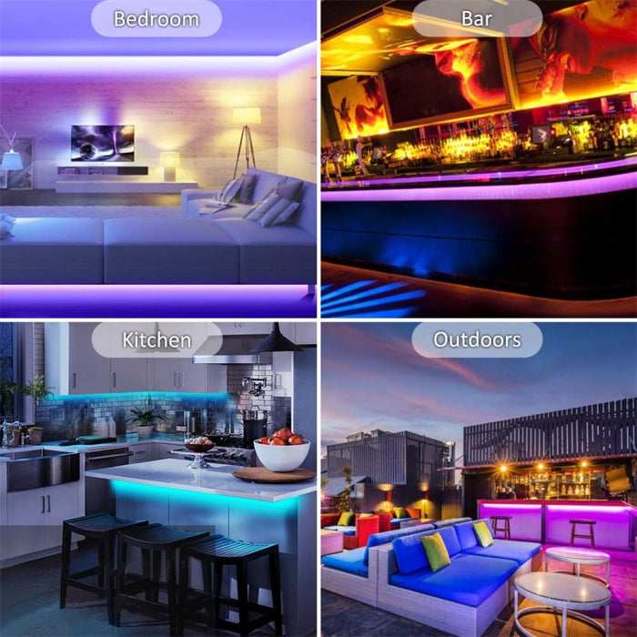Bande Lumineuse Led Multi Couleurs 270 Led 5 Mètres Avec Télécommande