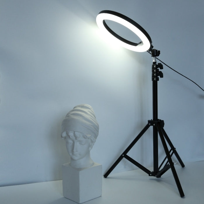Ring Light RGB Avec Support Téléphone De Diamètre 33 Cm Trépied 2 M