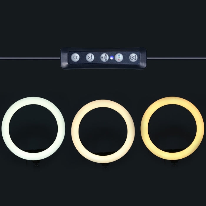 Ring Light RGB Avec Support Téléphone De Diamètre 33 Cm Trépied 2 M