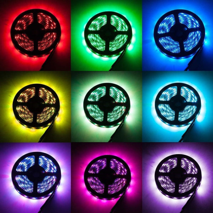 Bande Lumineuse Led Multi Couleurs 270 Led 5 Mètres Avec Télécommande