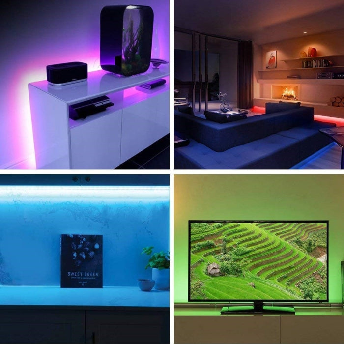 Bande Lumineuse Led Multi Couleurs 270 Led 5 Mètres Avec Télécommande