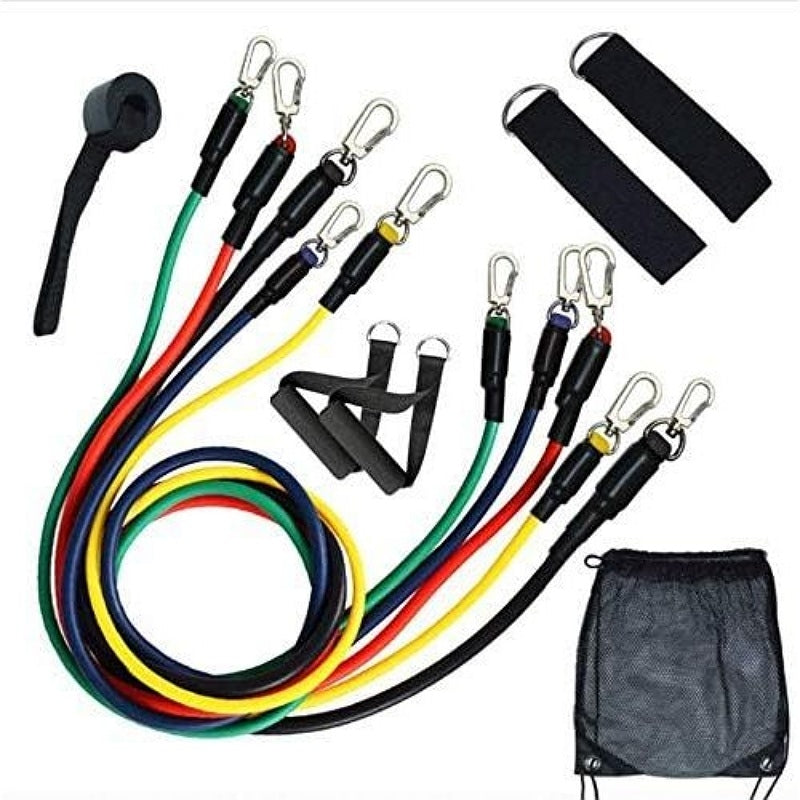 Bande D'exercices De Résistance 5 Bandes Avec Accessoires