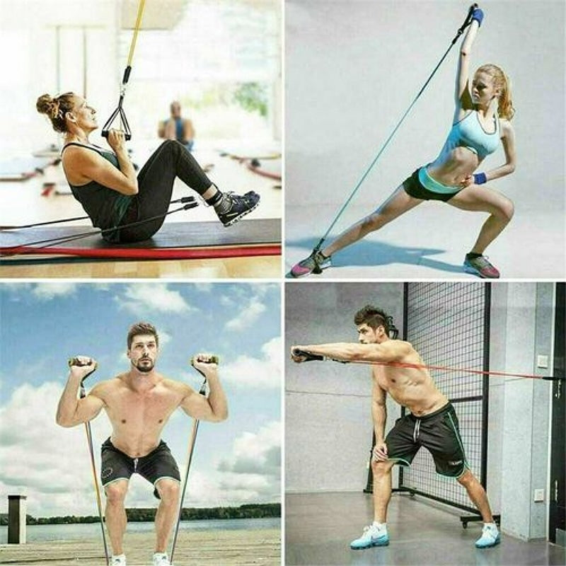 Bande D'exercices De Résistance 5 Bandes Avec Accessoires