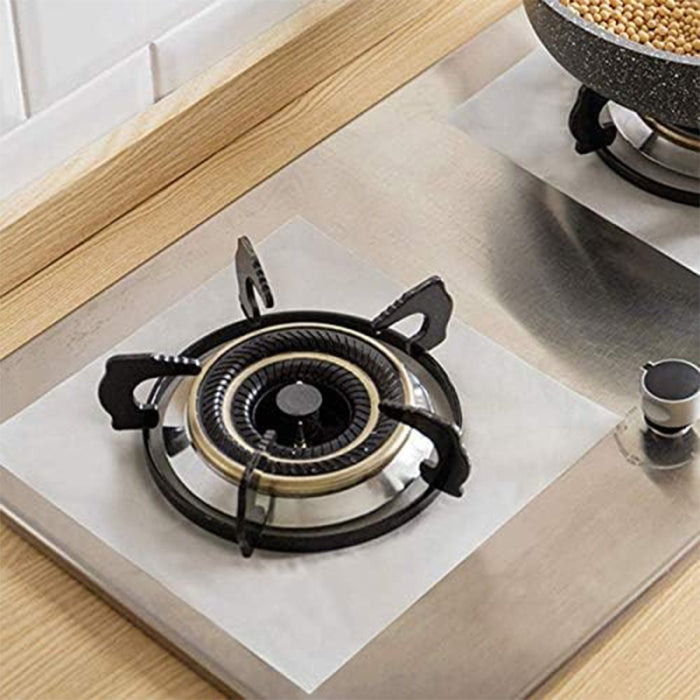 Pack De 4 Couvertures Protectrices Réutilisables De Cuisinière À Gaz 27 Cm