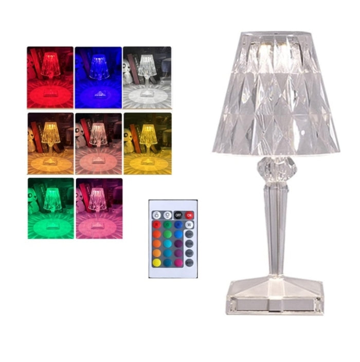 Lampe De Table En Acrylique RGB Avec Câble USB 26 X 8.5 Cm