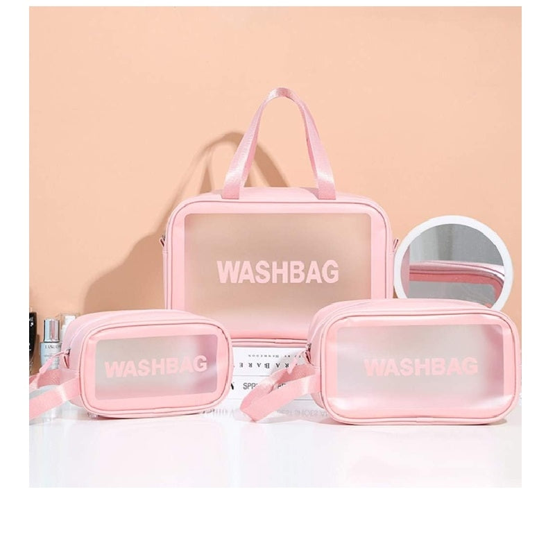 Set De 3 Trousses De Maquillage Et De Voyage