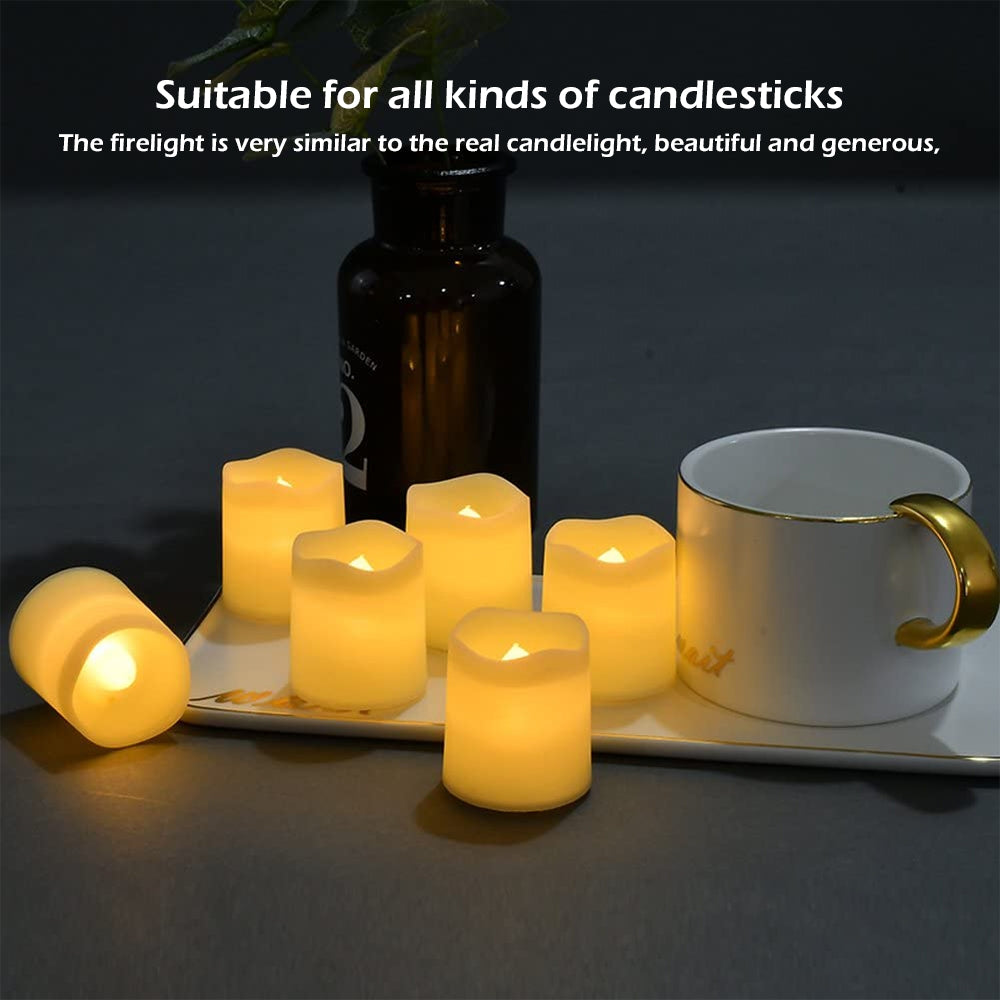Chandelles électroniques 12 pièces romantiques pour mariage et fête sans flamme à LED