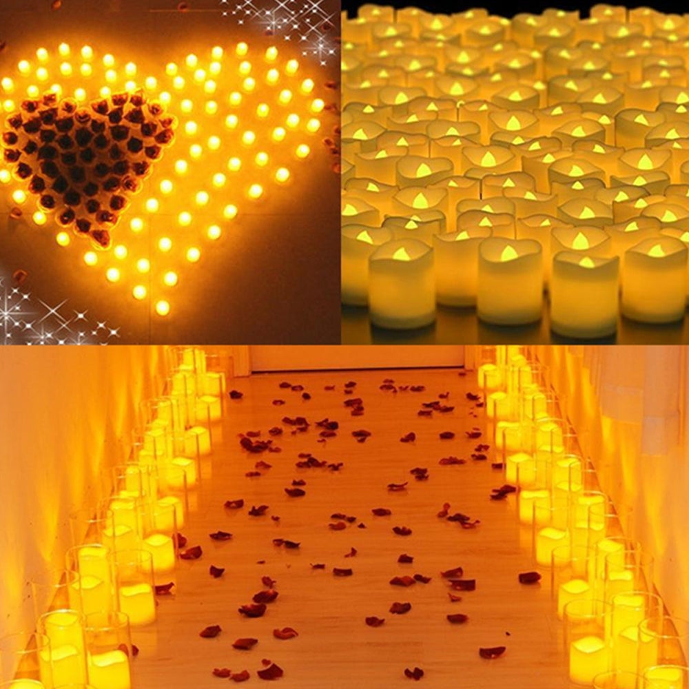 Chandelles électroniques 6 pièces romantiques pour mariage et fête sans flamme à LED