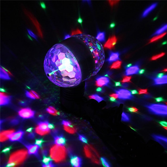 Lampe Disco magique à double tête E27 lumière de scène rotative 3W