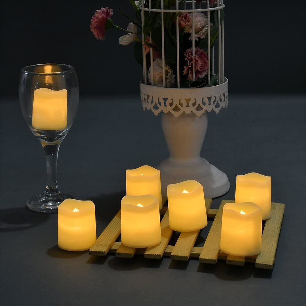 Chandelles électroniques 6 pièces romantiques pour mariage et fête sans flamme à LED