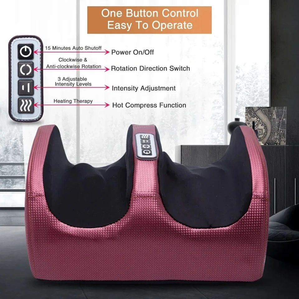 Appareil De Massage Des Pieds De 8 Rouleaux Shiatsu Rotatifs