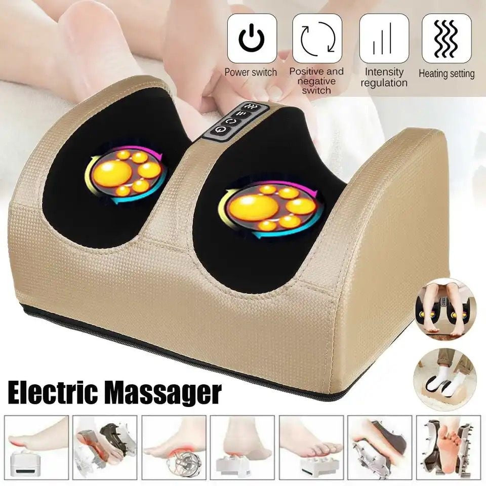 Appareil De Massage Des Pieds De 8 Rouleaux Shiatsu Rotatifs