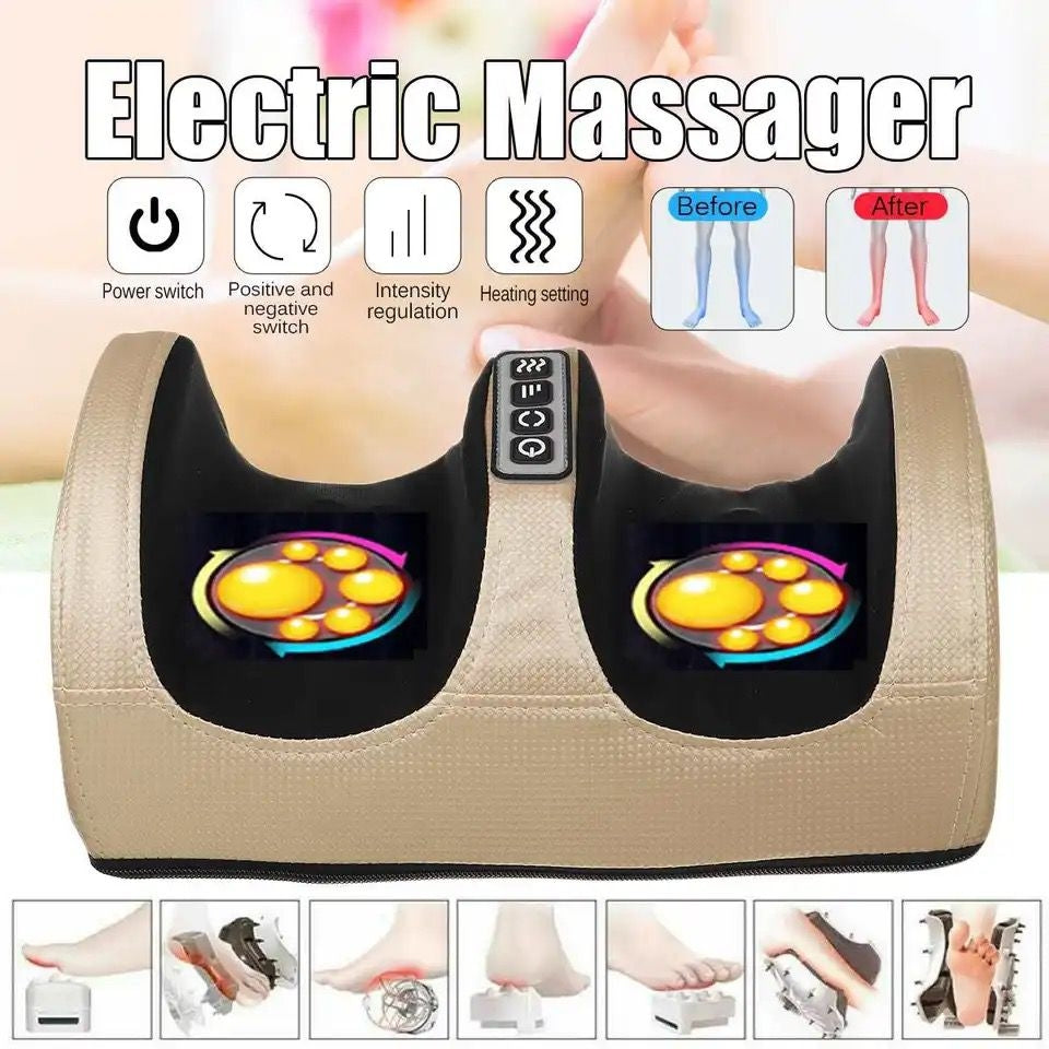 Appareil De Massage Des Pieds De 8 Rouleaux Shiatsu Rotatifs