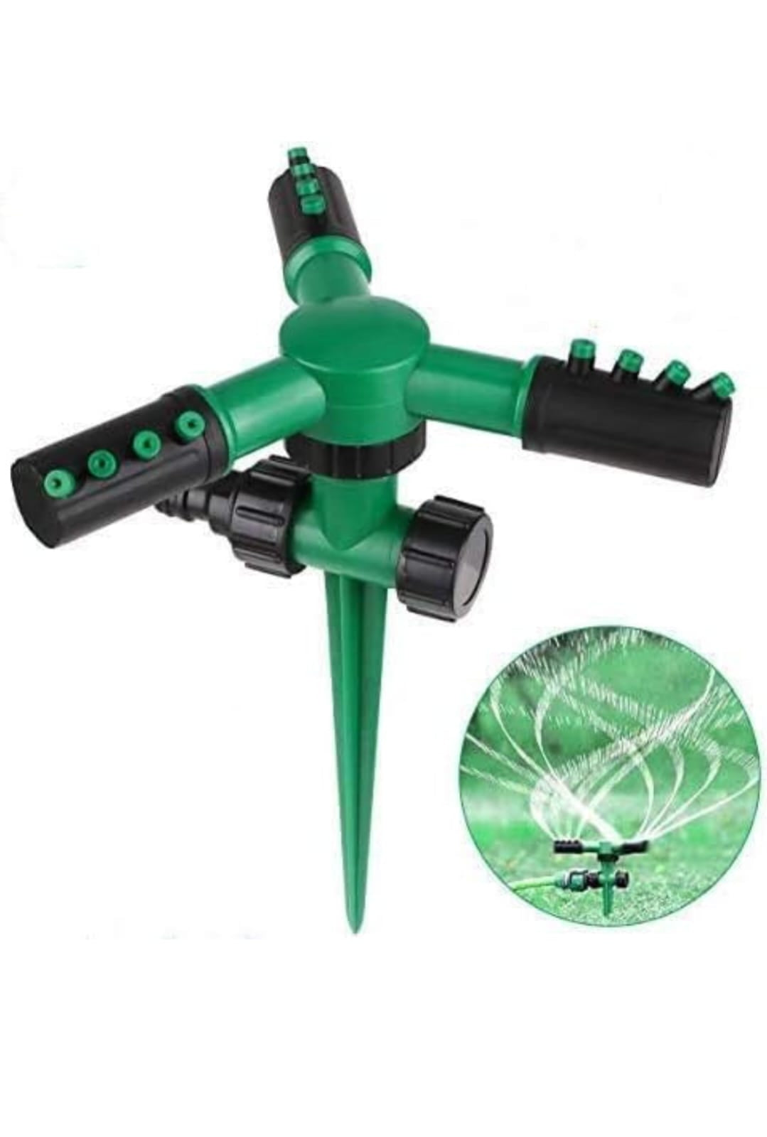 Arroseur Avec Rotation Automatique 360 Degrés Et 12 Jets
