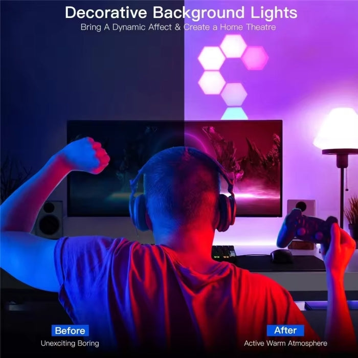 Lot De 3 Lampes Spots RGB Sans Fils Avec Télécommande
