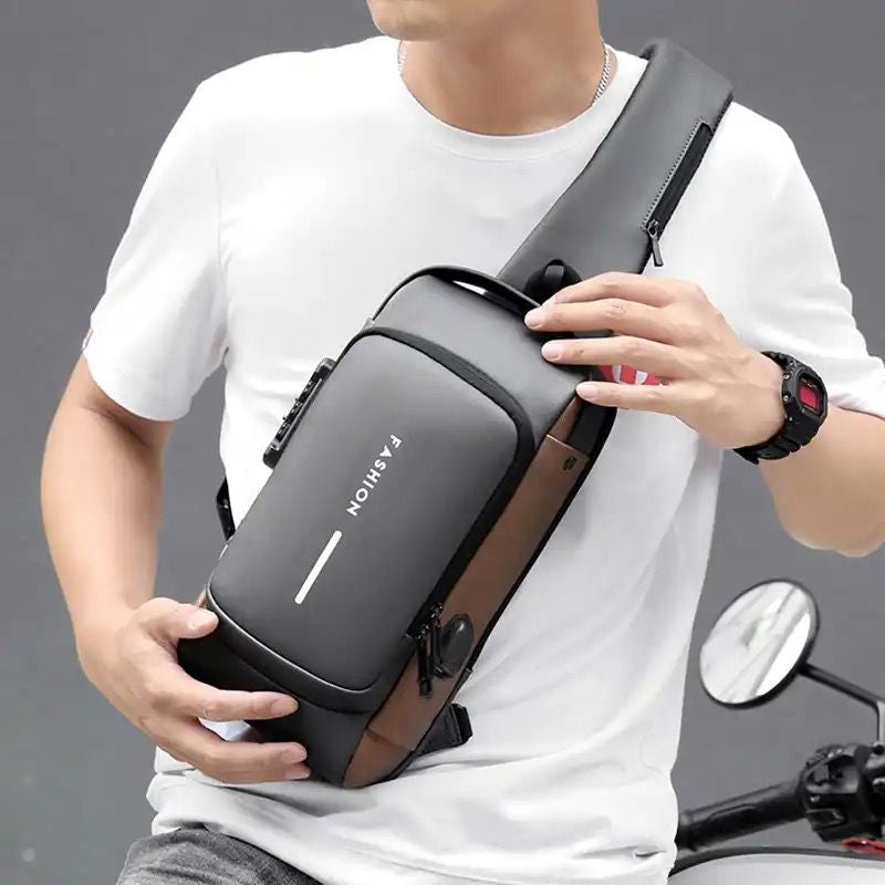 Sac À Dos À Bandoulière Antivol USB