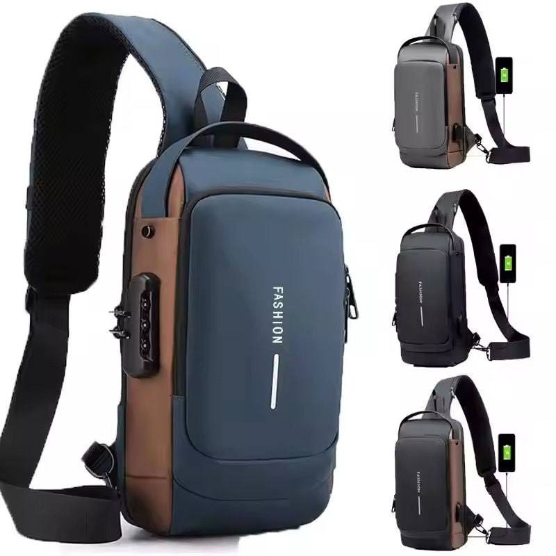 Sac À Dos À Bandoulière Antivol USB