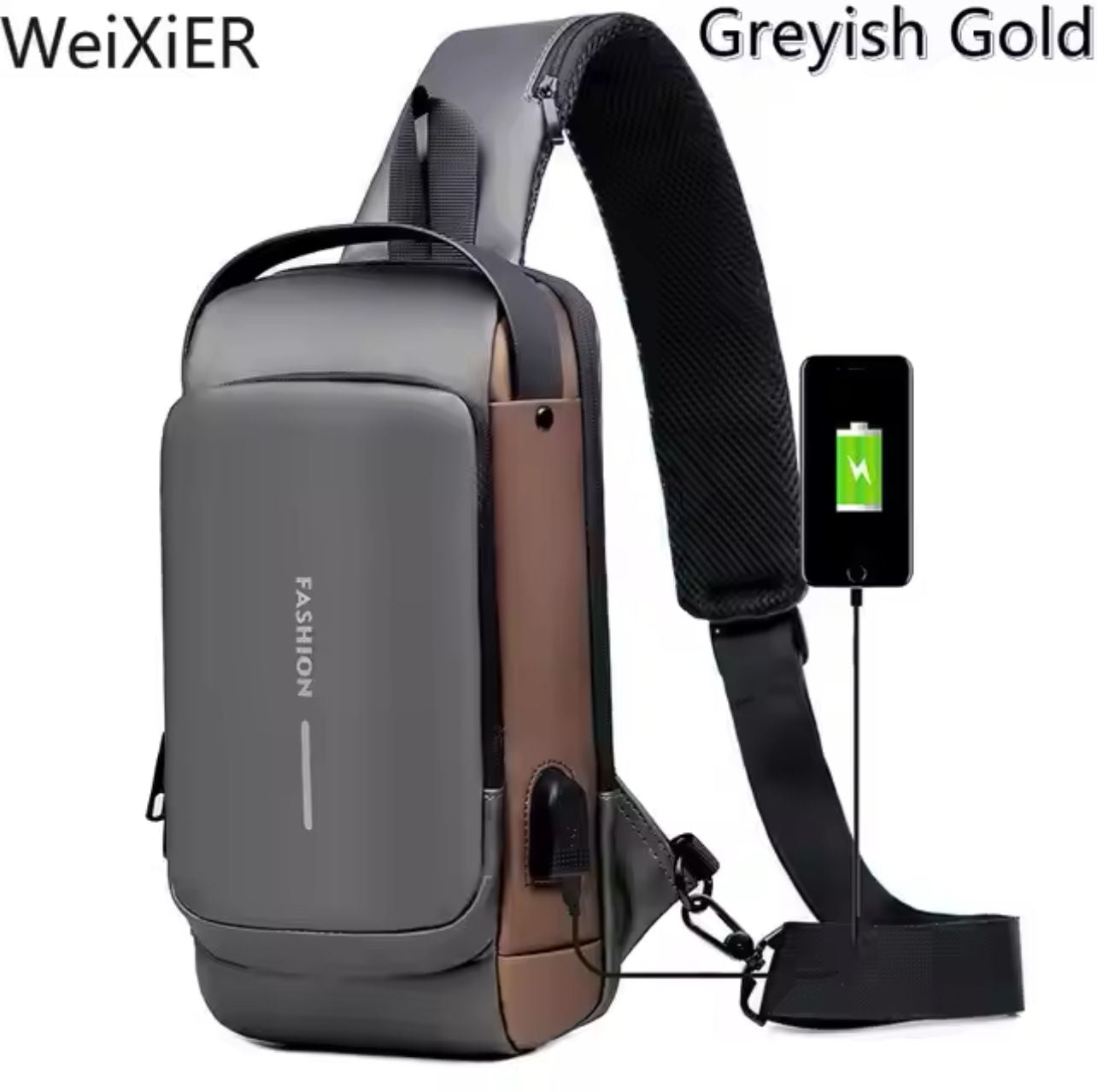 Sac À Dos À Bandoulière Antivol USB