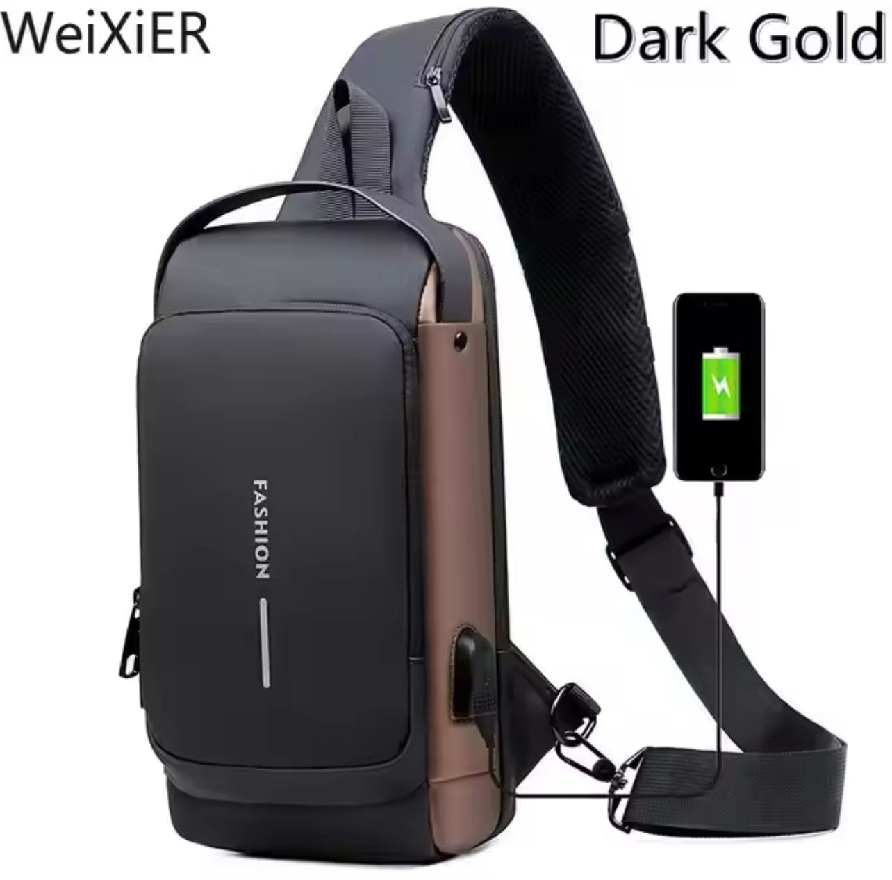 Sac À Dos À Bandoulière Antivol USB