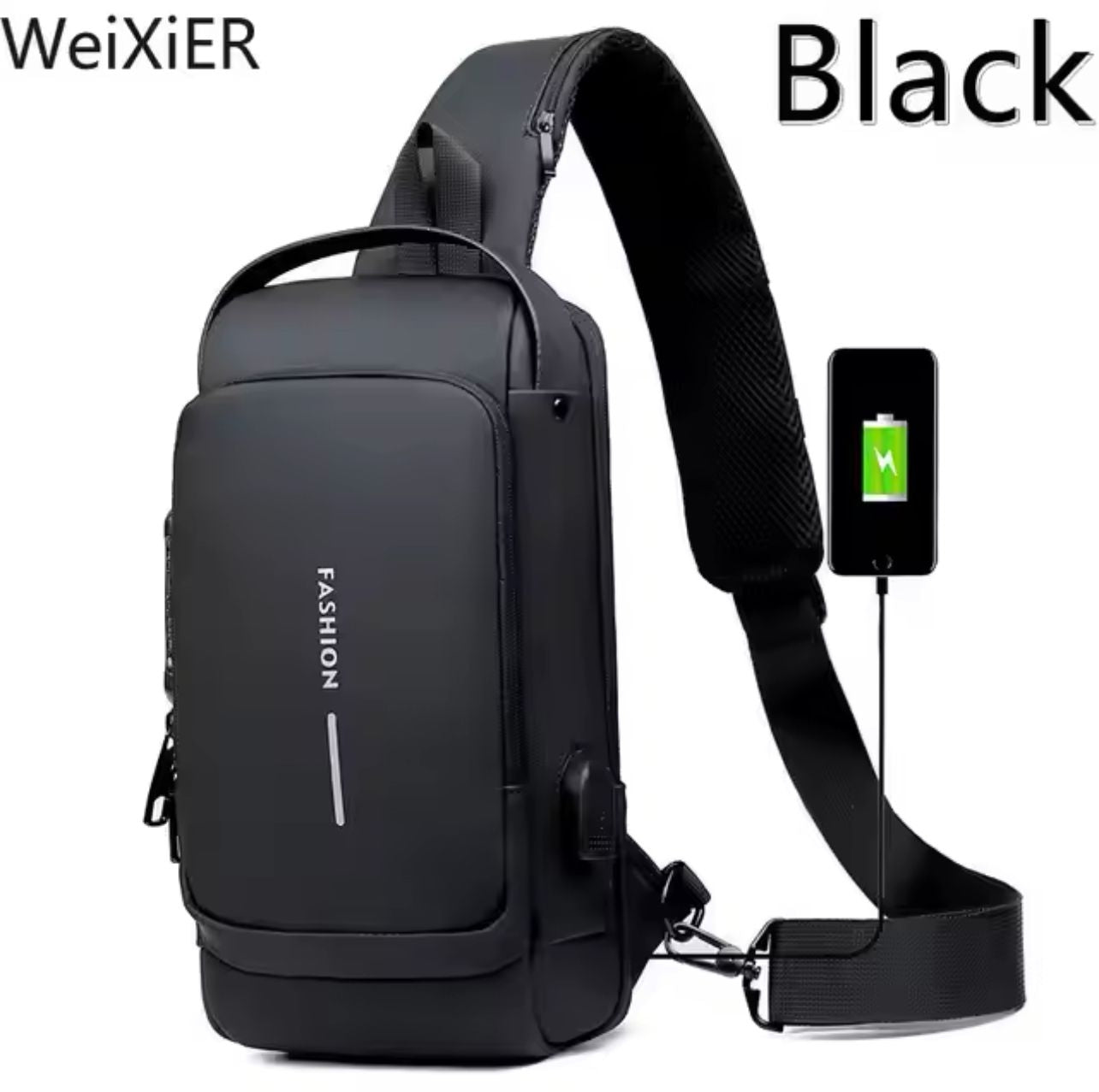 Sac À Dos À Bandoulière Antivol USB