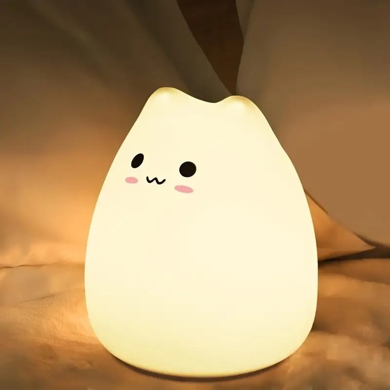 Lampe En Silicone Petit Chat Souriant