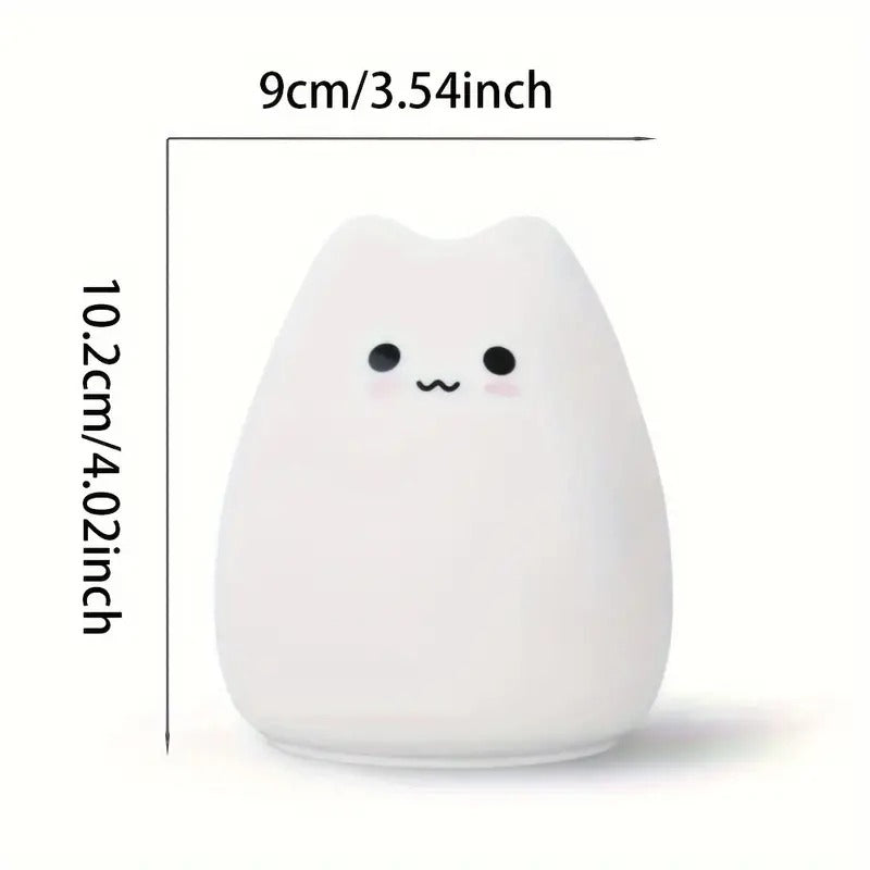 Lampe En Silicone Petit Chat Souriant