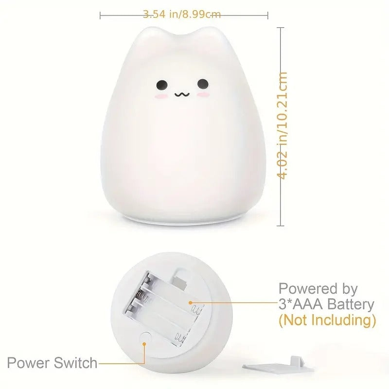 Lampe En Silicone Petit Chat Souriant