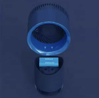 Ventilateur Refroidisseur d'Air Rechargeable avec Diffusseur et LED RGB