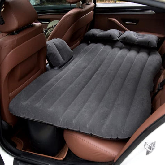Matelas de Voyage Gonflable Universel Pour Voiture 135 cm x 50 cm x 85 cm avec Pompe Allume-Cigare et 2 Oreillers