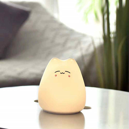Lampe En Silicone Petit Chat Smile