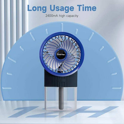 Ventilateur Portable Rechargeable avec Diffusseur et LED RGB