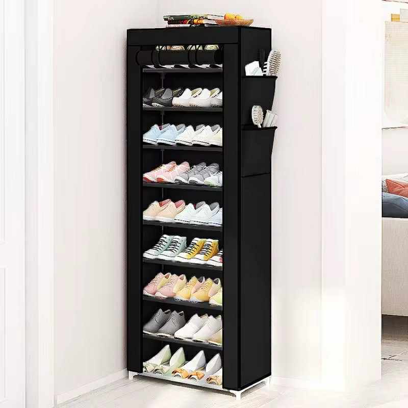 Étagère à Chaussures en Tissu à 9 Étages