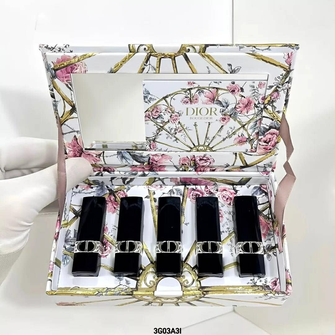 Coffret 5 Rouge à Lèvres Avec Sac Cadeaux