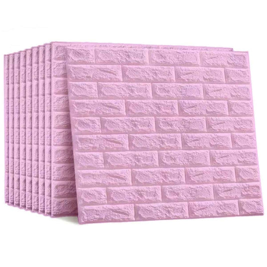 Pack de 10 Panneaux Muraux Adhésifs Anti-Humidité 3D - 77 * 70 cm