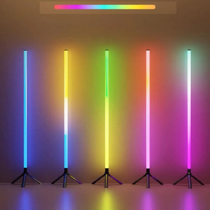 Lampe D'ambiance LED RGB Avec Télécommande et Trépieds