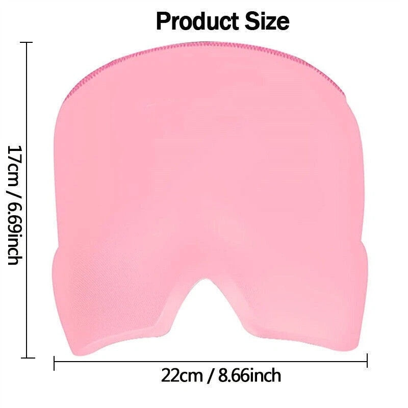 Bonnet de soulagement de la migraine avec couverture supérieure en gel, pour soulager les tensions, le stress, la douleur