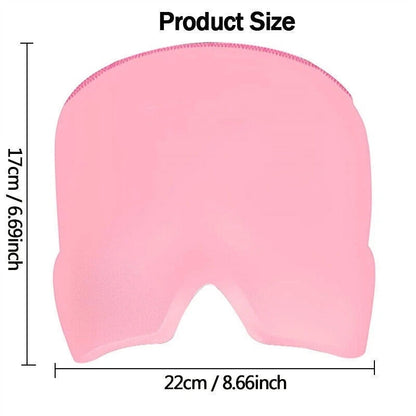 Bonnet de soulagement de la migraine avec couverture supérieure en gel, pour soulager les tensions, le stress, la douleur