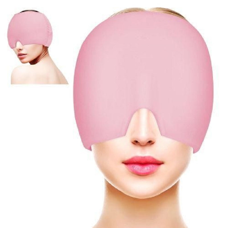 Bonnet de soulagement de la migraine avec couverture supérieure en gel, pour soulager les tensions, le stress, la douleur