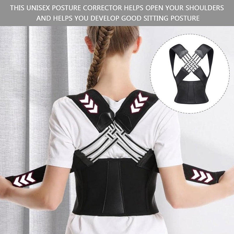 Correcteur de Posture de Renfort Dorsal, Stabilisateur de Posture de Correction de Posture d'épaule Lombaire
