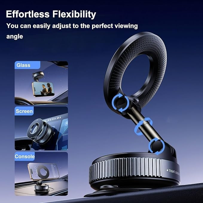 Support de téléphone Ultra magnétique Ventouse pour voiture amélioré renforcé à 360 °
