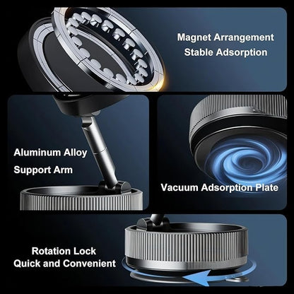 Support de téléphone Ultra magnétique Ventouse pour voiture amélioré renforcé à 360 °