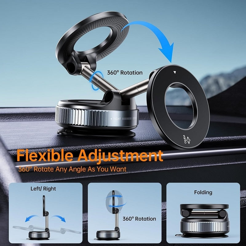 Support de téléphone Ultra magnétique Ventouse pour voiture amélioré renforcé à 360 °