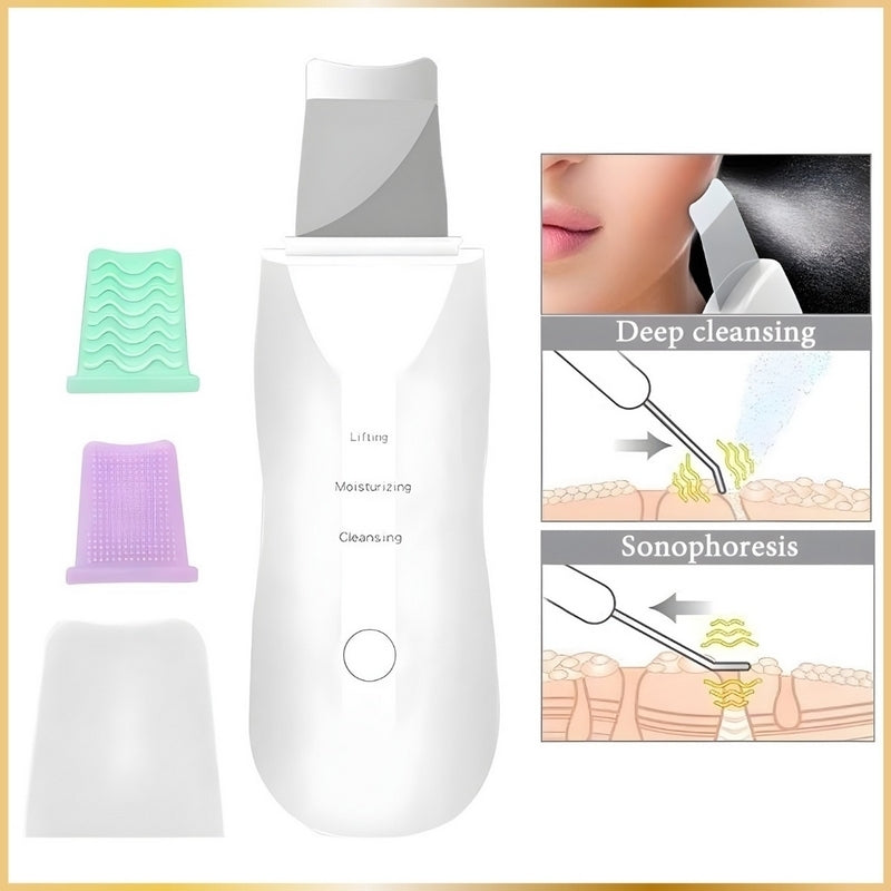 Épurateur Visage Ultrasonique 4-en-1 Lift & Clean