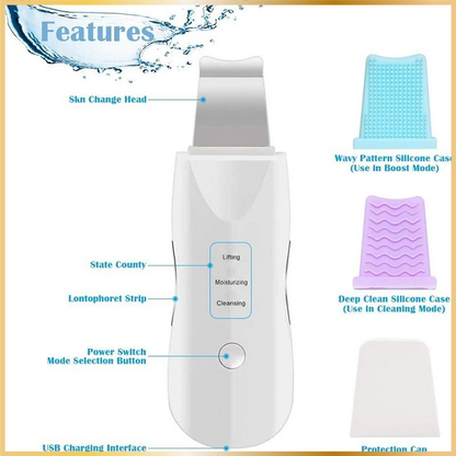 Épurateur Visage Ultrasonique 4-en-1 Lift & Clean