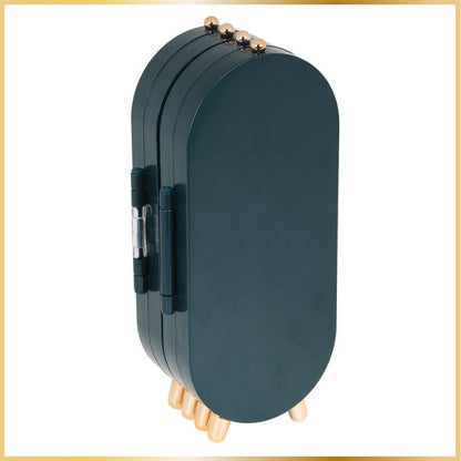 Boîte à Bijoux Pliable avec Miroir & Grand Rangement