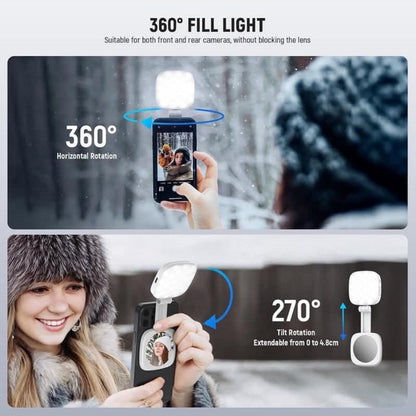 Lampe Led selfie pliable magnétique avec miroir