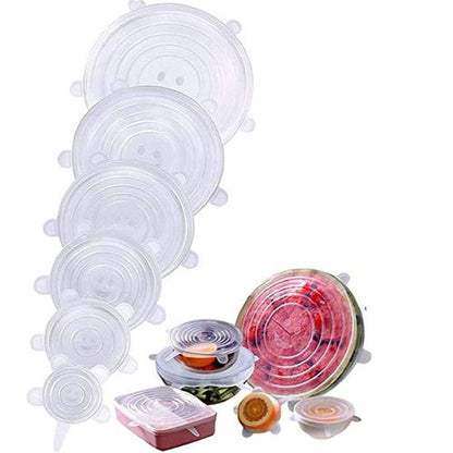 Set De Couvercles Extensibles En Silicone 6 Pièces